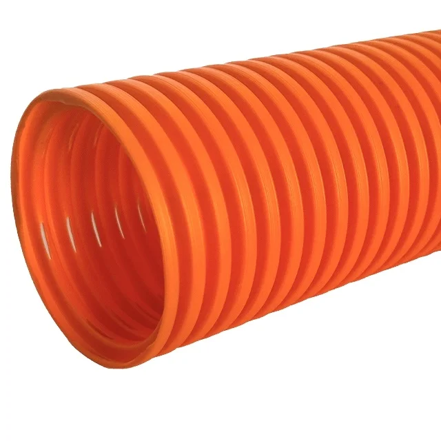 HDPE plastic drainage corrugated pipe with sock