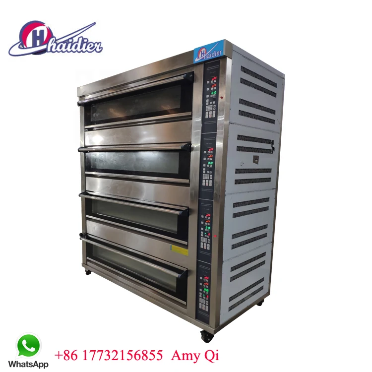 Reasonable Price professional baking oven Equipment Stainless Steel Electric Oven 2 Deck 4 trays Bread deck oven