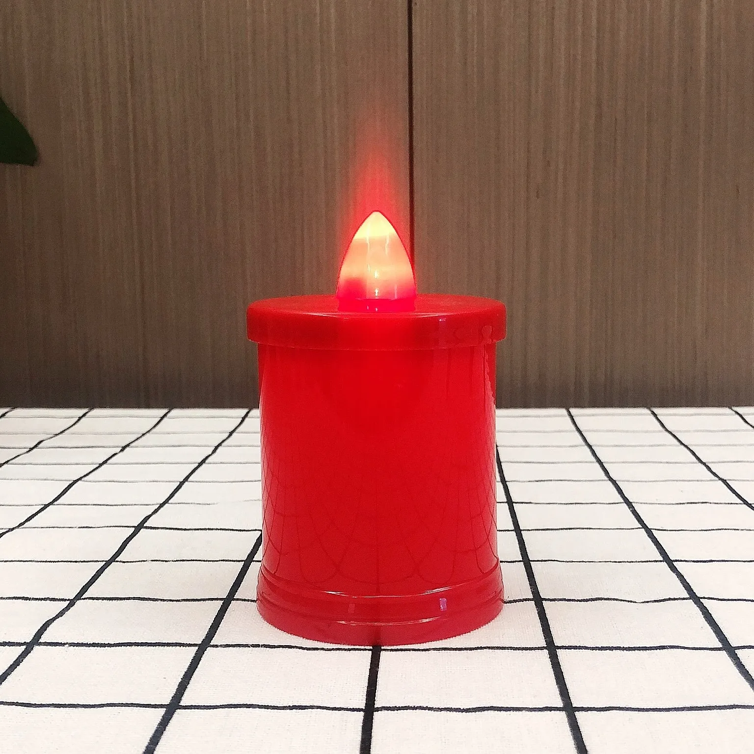 Funeral Ritual Memorial Church Holders Wholesale Battery Mini Led Candle Grave Light for Cemetery