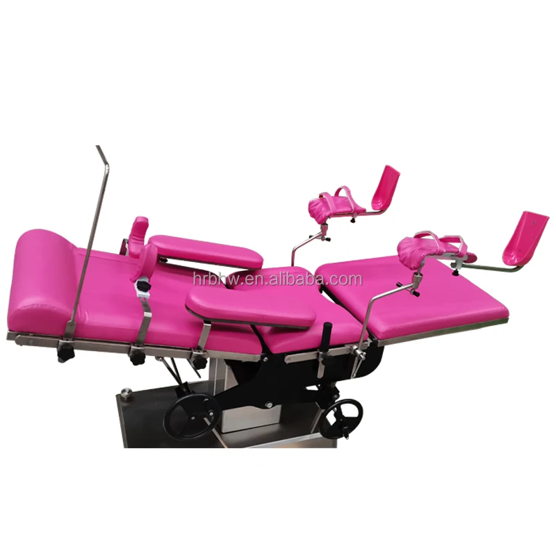 Mechanical Hospital Gynecology Operating Table Hydraulic Gynecology Exam Table