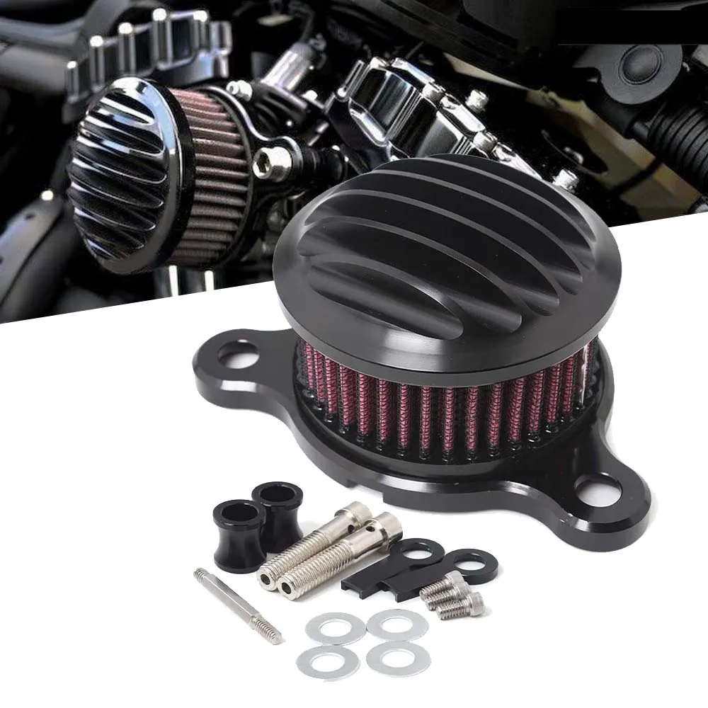 Аксессуары для мотоциклов, воздухозаборный фильтр для Harley Sportster XL 883 Iron XL883N 1200 48 72 Roadster система Воздухозабора