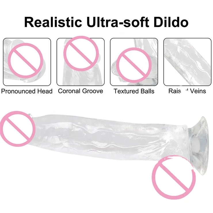 Tpe Crystal Clear Penis Female Products Dildos Masturbation Massager Japanesexxx Movie Adult Sex Women Anal Plug