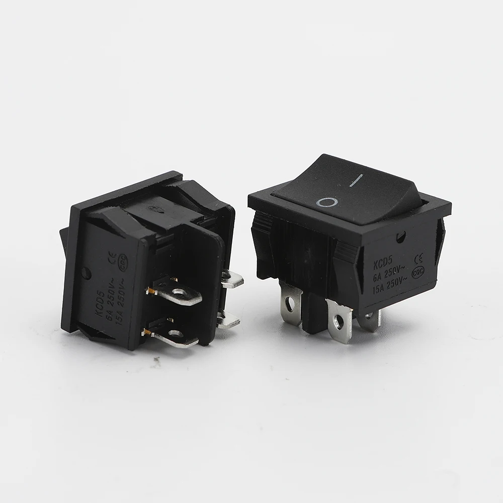 High Quality NO 15a 250vac Taiheng Dpdt 6 Pins Illuminated 16a 250v Rocker Switch