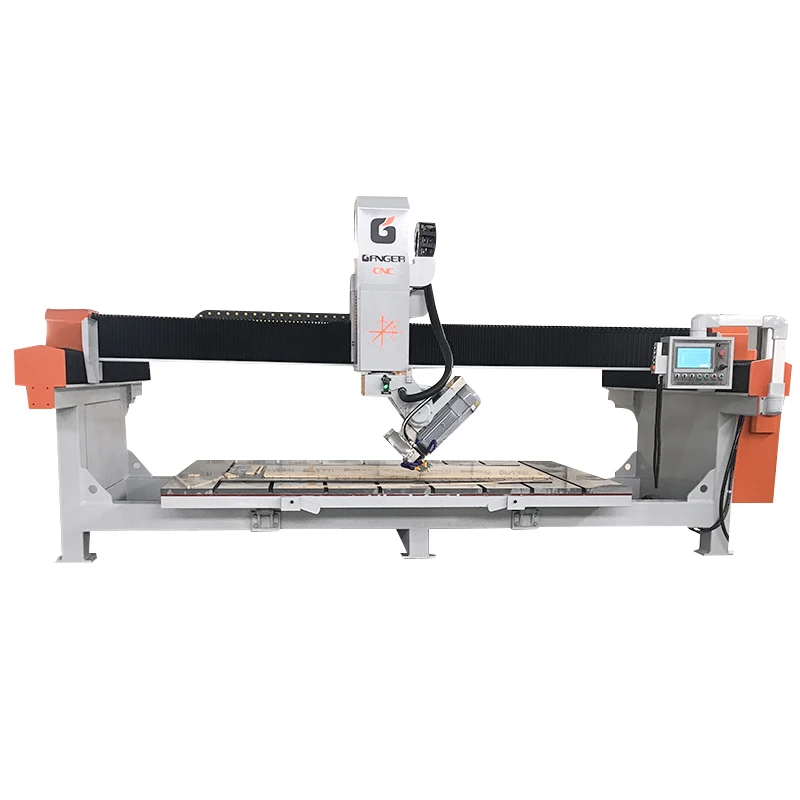 mono block bridge saw machine GQ-3220B granite quartz monoblock bridge saw 45 angle cut saw