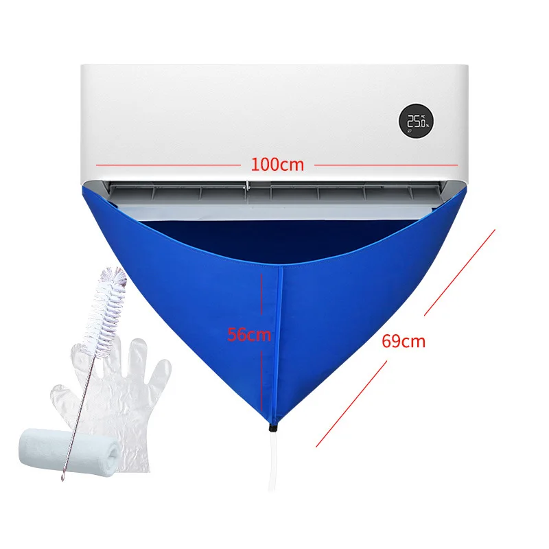 hot selling ac cleaning dust water bag air conditioner cleaning tools cover waterproof cover