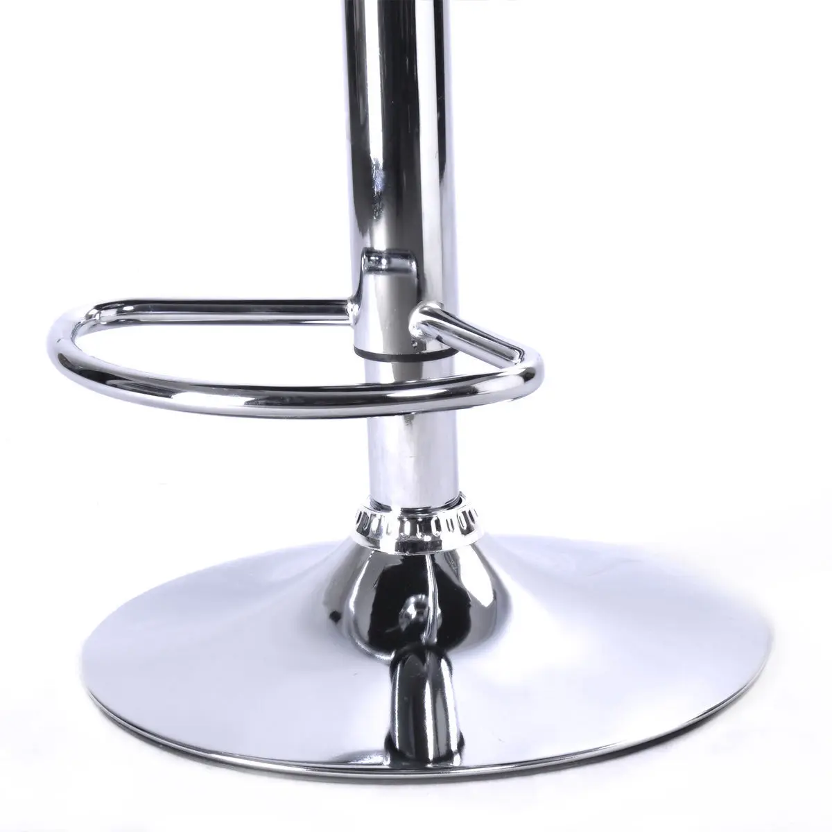 
Modern Black PU Leather Armrest Adjustable Hydraulic Swivel Bar Stool 