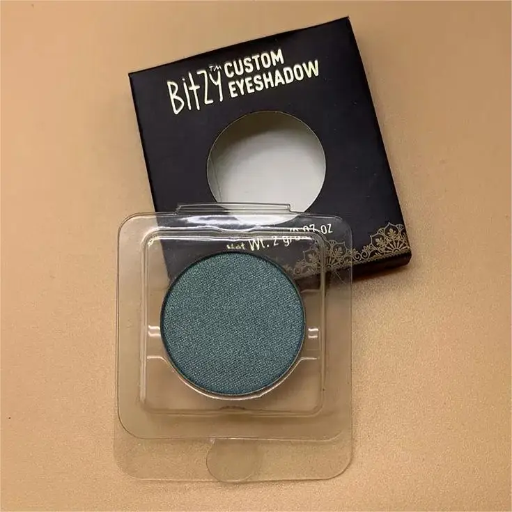 Customized Logo Printed Transparent Disposable Plastic Tray for Cosmetic Eye Shadow and Coins Packing