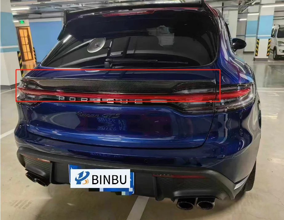Задний спойлер из углеродного волокна для кузова Porsche Macan комплект модификации автомобильных декоративных деталей 2019-2023
