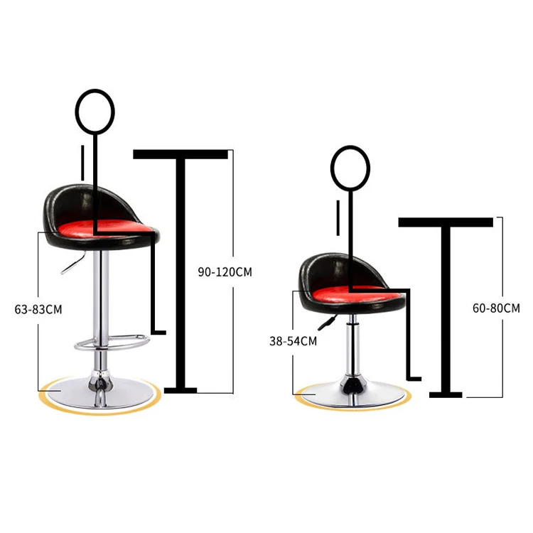 Modern Luxury Restaurant Dining Swivel High Chair Sets Velvet Chairs Bar Stools for Kitchen