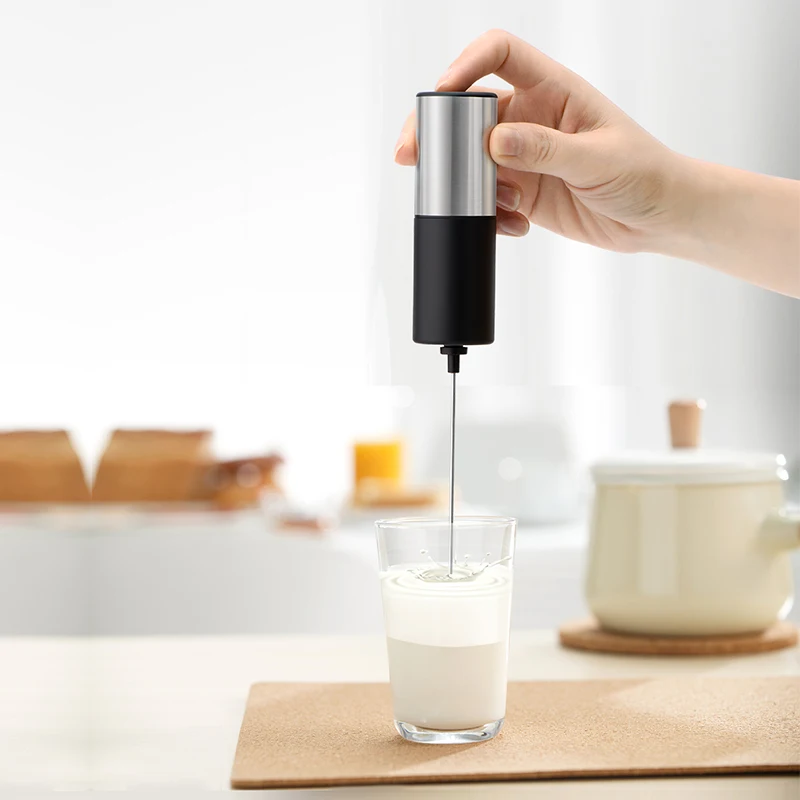 Wholesale Automatic Manual Hand Handheld Machine Coffee Instant Whisk Mixer Electric Milk Frother Steamer