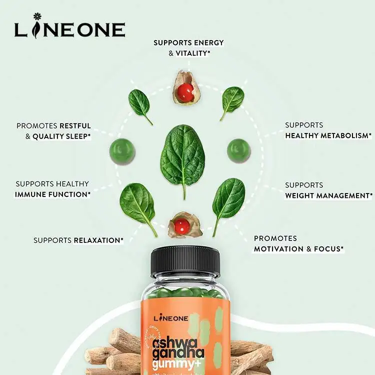 Private Label Support Bear Flavor Antioxidant Vitamins Ashwagandha Gummies With Maca Root