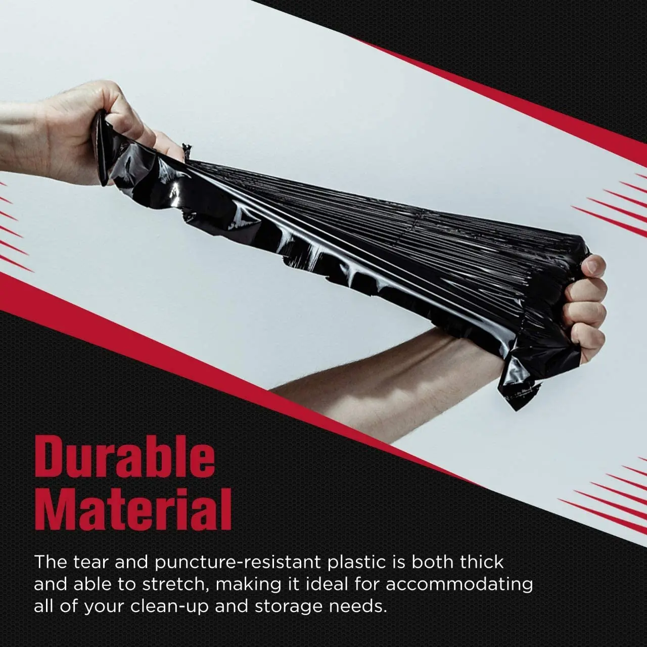 Heavy Duty Drawstring Trash Bags Plastic Medium Garbage Bags Trash Can Liners Unscented For Kitchen Bathroom Bedroom Office