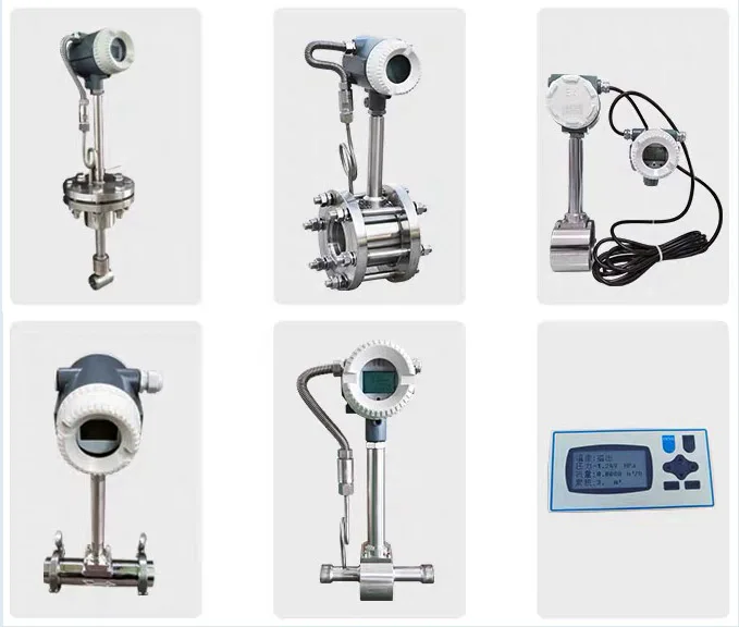 Digital Rs485 Propane Biogas Steam Vortex Air Flow Meter Price