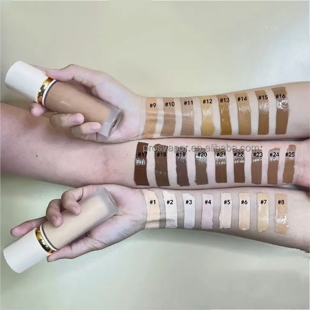dewy finish foundation liquid professional matt concealer full coverage waterproof high end makeup foundation for all skin types