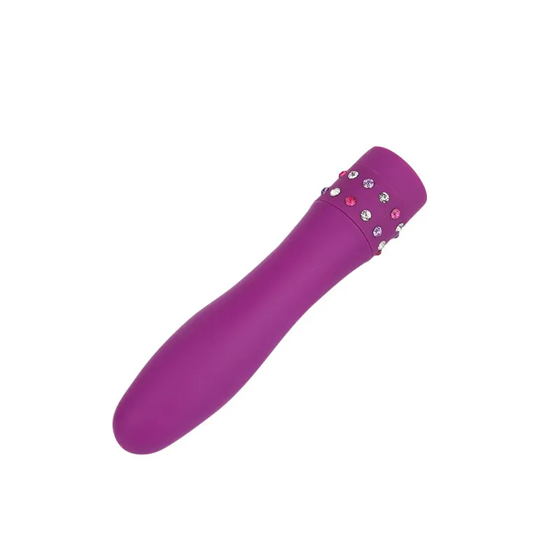 Diamond decoration mini bullet vibrator battery power waterproof female sex vibrator