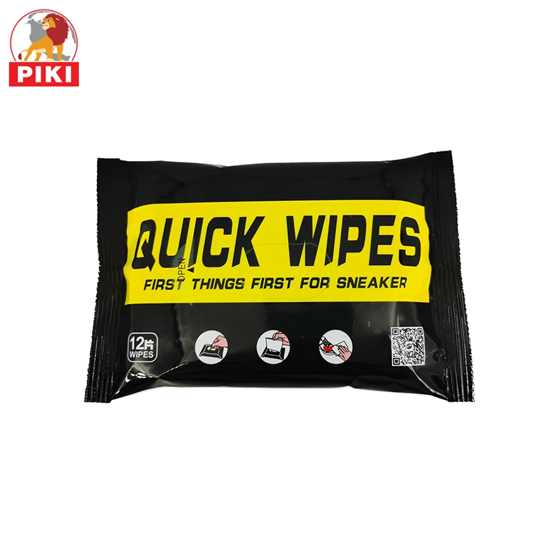 
12Pcs Biodegradable Sneaker Leather Shoe Shine Cleaner Cleaning Wipes 