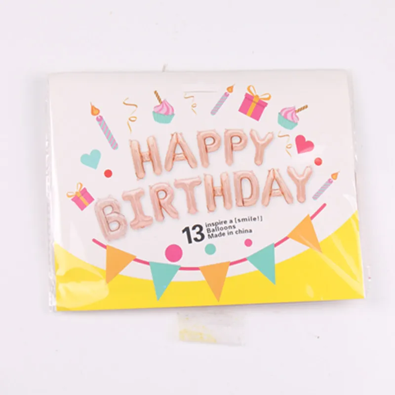 Фольгированные воздушные шары с надписью «HAPPY