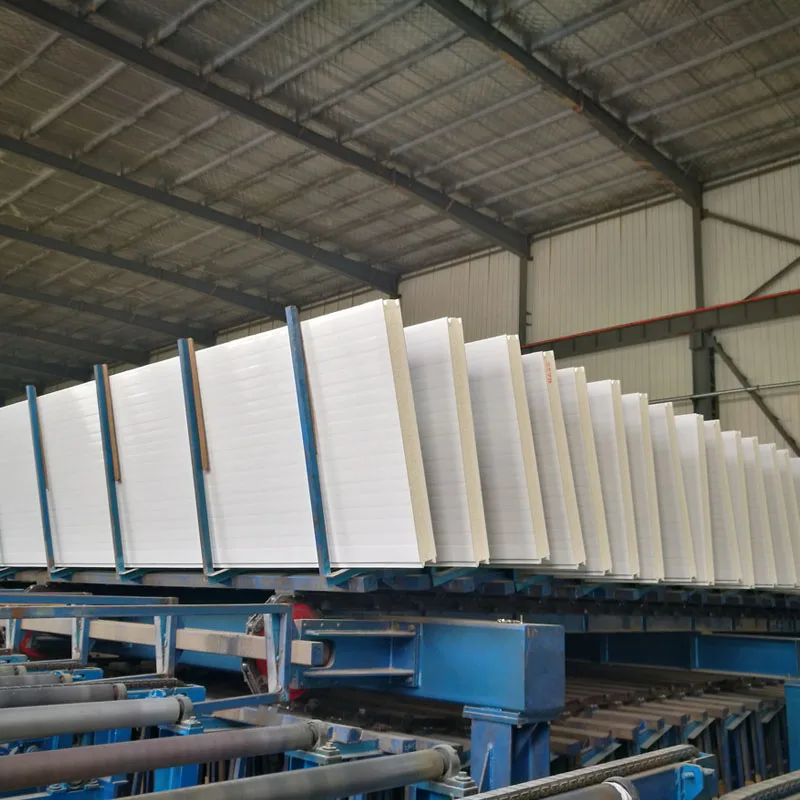 Fireproof insulation 50mm-200mm Thickness Pu Sandwich Panel For Cold Storage