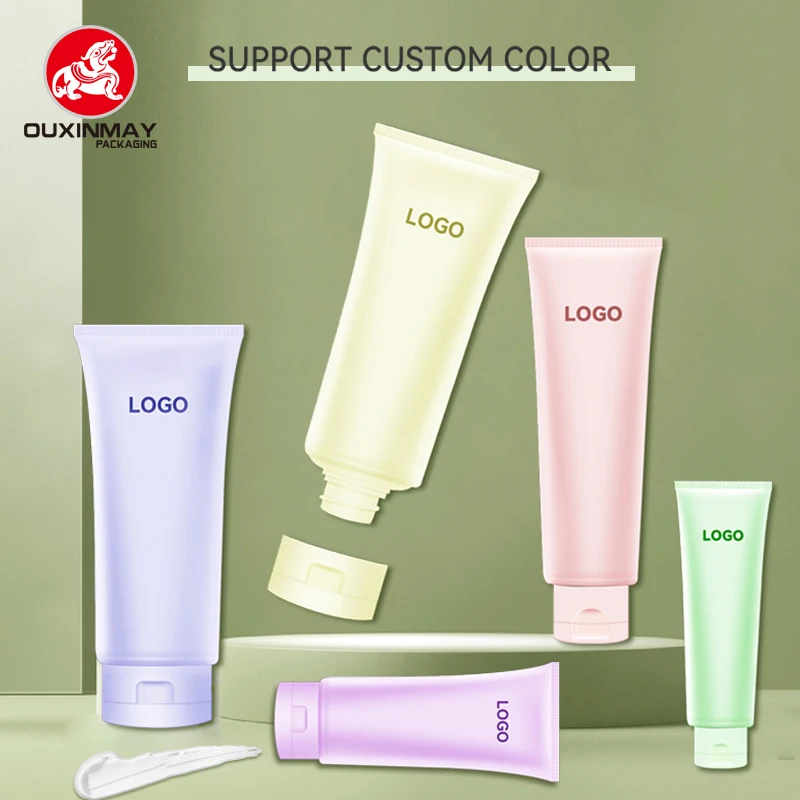Co friendly Sugar cane  PE packaging cleanser soft hand cream hair and body tube shampoo  Squeeze for cream tube packaging