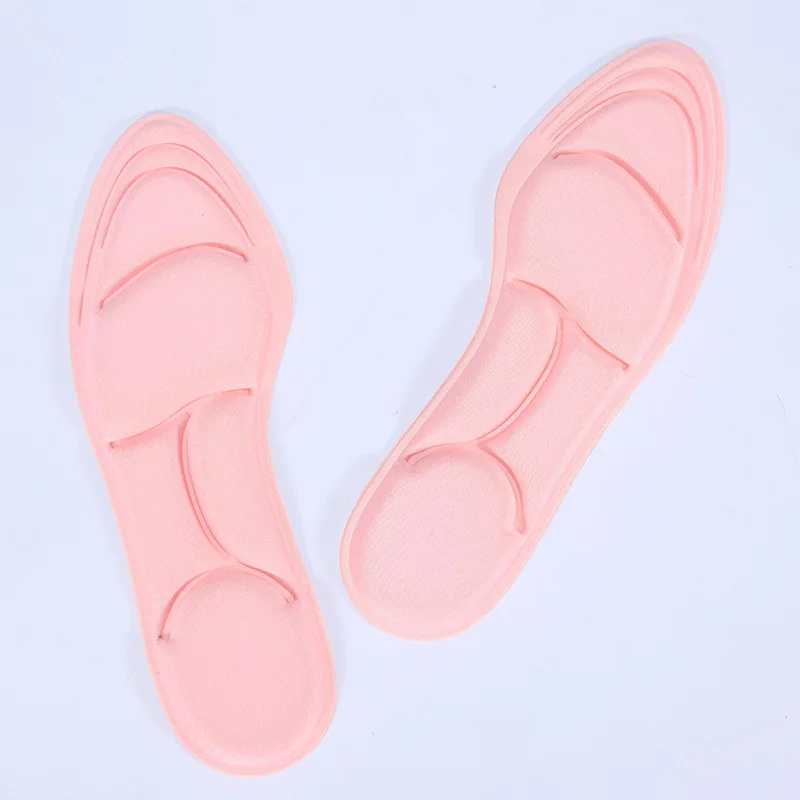 Manufacturer massage insoles foot high elastic soft breathable comfort high heels 5D sponge insoles