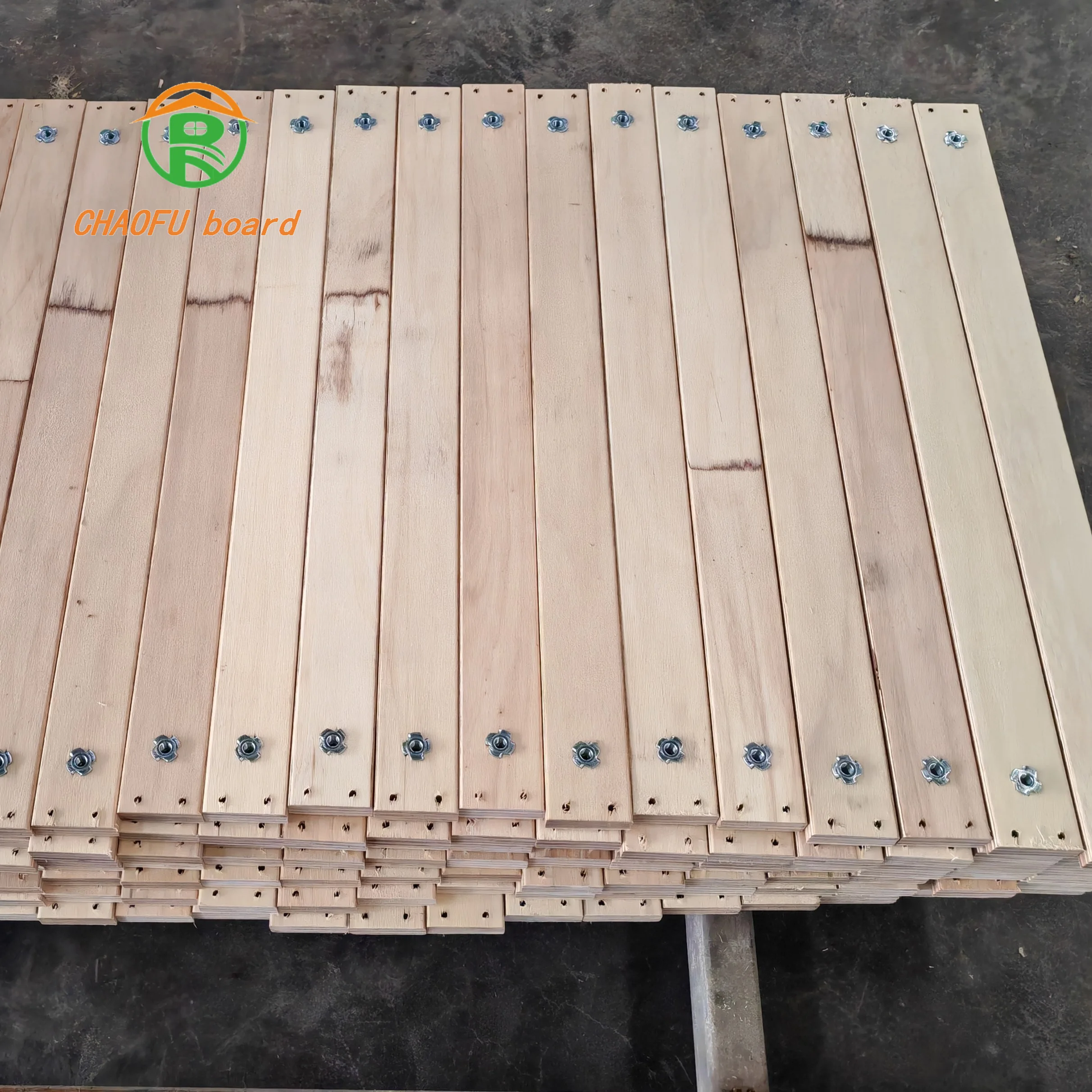wood board punch holes  slot chamfer customization LVL plywood deep processing bed shelf sofa table chair use