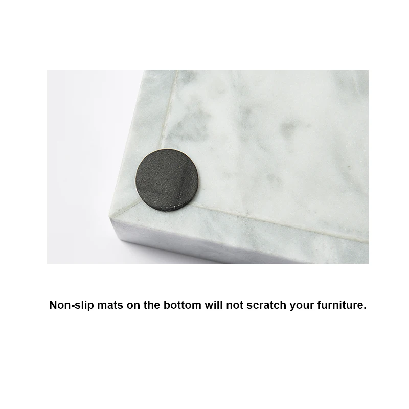 Wholesale 6 pcs white Marble stone with silver metal Bathroom accessory round set