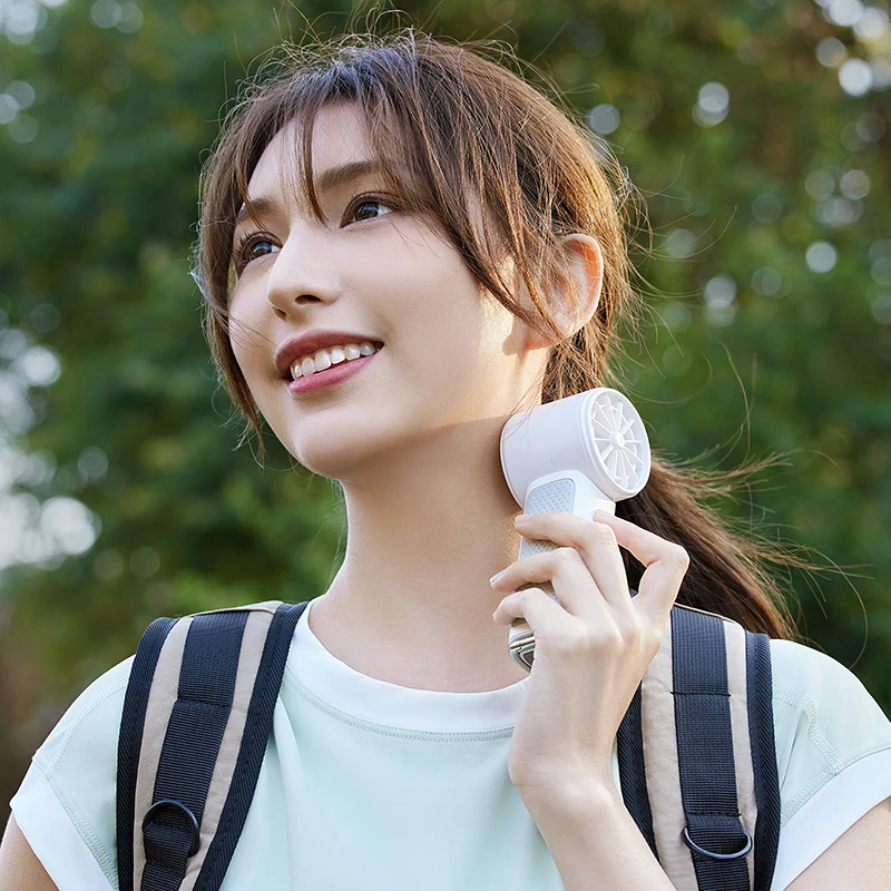 Strong wind cold compress Handheld refrigeration fan Desktop turbine Outdoor small convenient fashion quiet small fan