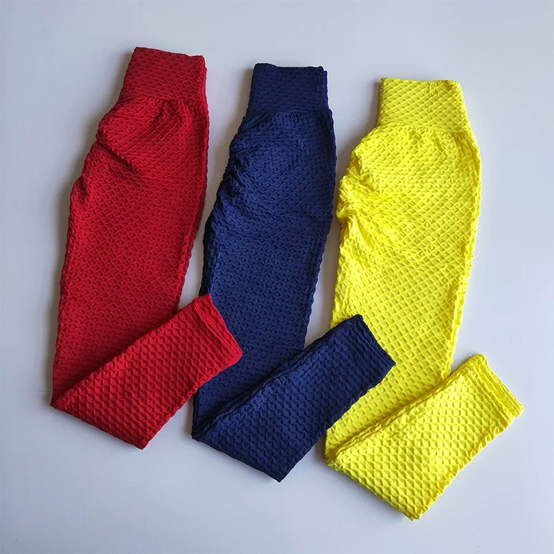 
High Quality Nylon Scrunch Butt Ruffle Seamless Leggings for Womens 