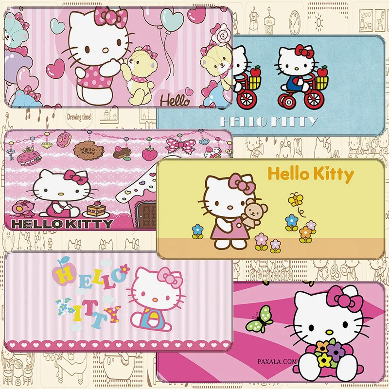 300*800*3mm Hello Kitty Cat Xxl Gaming Mouse Pad Cute Mousepad Computer Accessories Laptop Gamer Pad