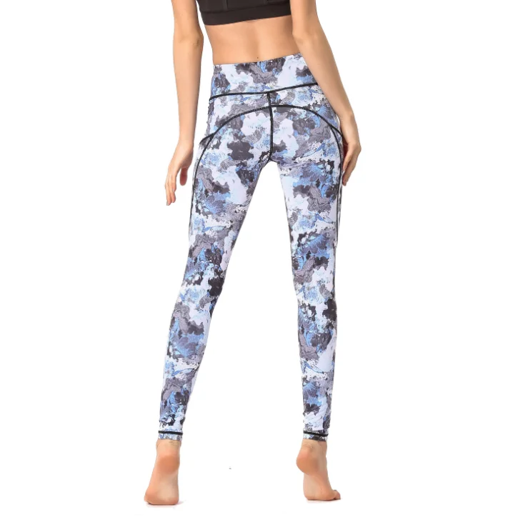 
omens Yoga Pants with Pockets High Waist Workout Leggings Running Pants Printed Yoga Leggings Barre Clothes 