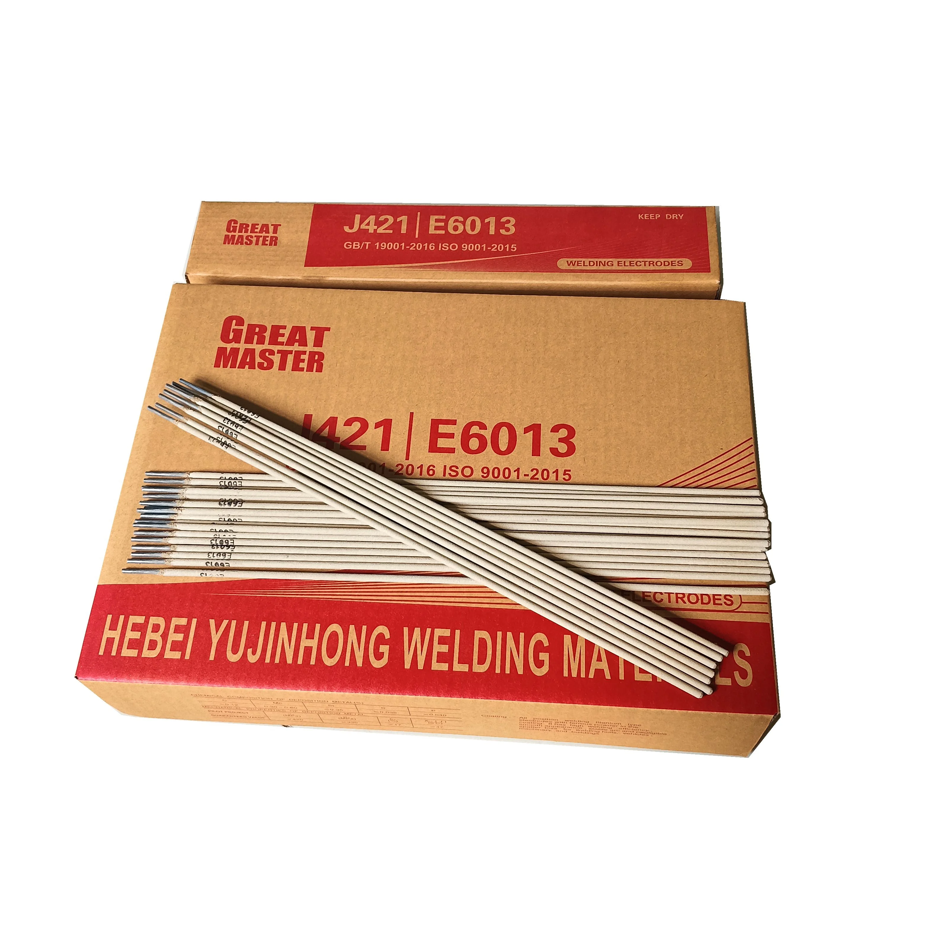 Welding Electrode Rod E6013 300-450mm length diameter 2.5mm 3.2mm 4.0mm 5.0mm factory price Welding Electrodes Rod