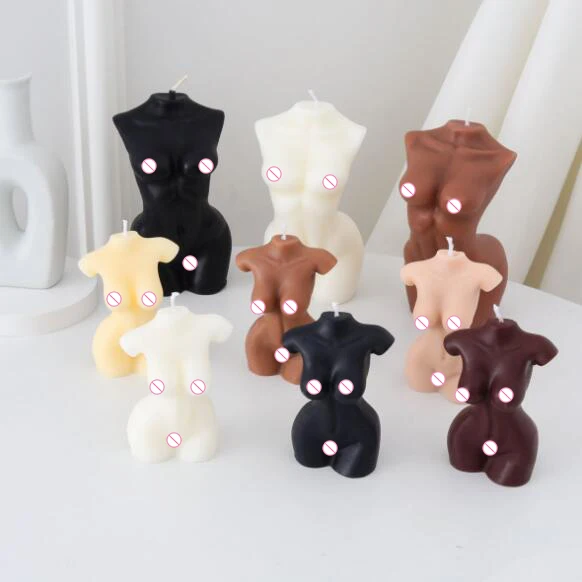 LARGE Curvy Body Candle Woman Plus Size Fat Venus Goddess Figure Candle