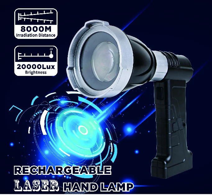 8000M long range handheld hunting spotlight