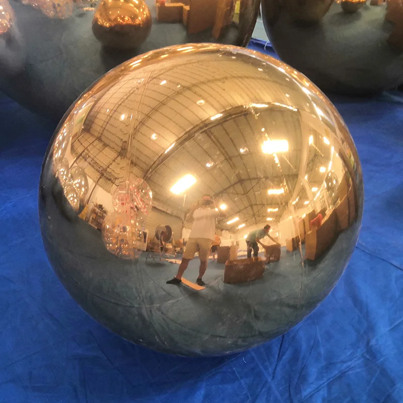 Party Event Decor PVC Mirror Balls Double Layers Hanging Inflatable Mirror Spheres Balloons 2m 3m Giant Hot Pink Easter 1 Color