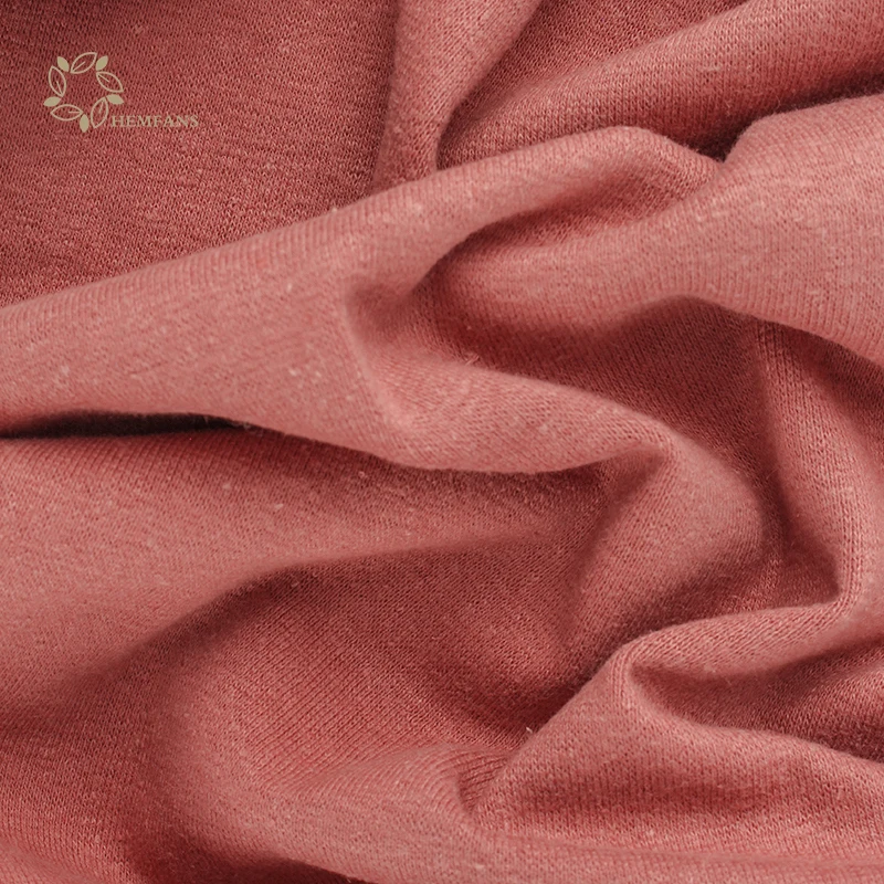 Wholesale eco friendly hemp organic cotton spandex stretch jersey fabric