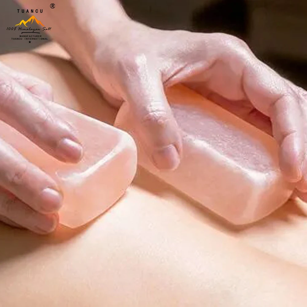 wholesale hot selling Himalayan Salt heart Shape Pink Salt Massage Stone from Tuancu