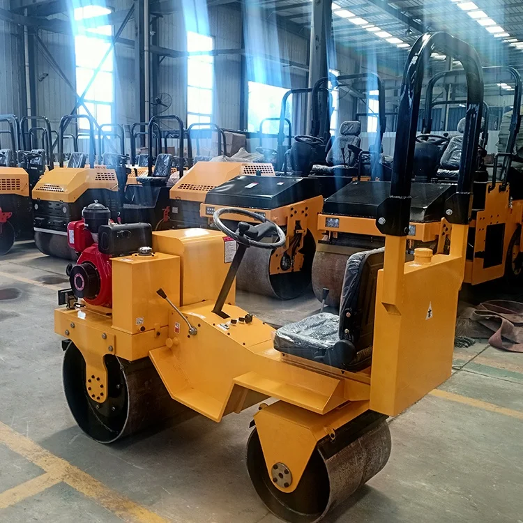 Factory price ride-on road roller double drum road roller for sale