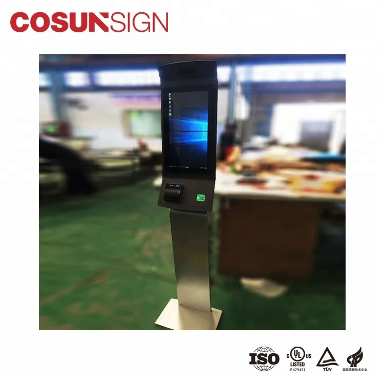  COSUN Китай hd напольные цифровые вывески киоск чековый депозит дешевый сенсорный экран все в одном ПК
