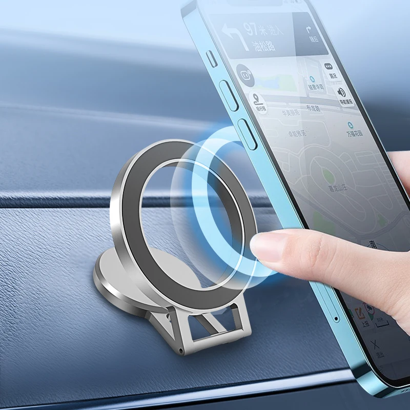 Foldable Car Dashboard Strong Magnetic Holder Magnetic Holder Cell Phone Car For Magsaf