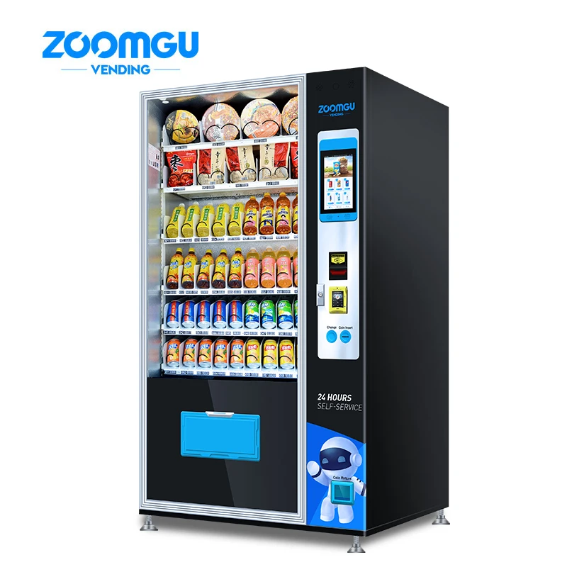 Zoomgu популярный снэк-напиток 10 дюймов комбинированный торговый автомат для продуктов
