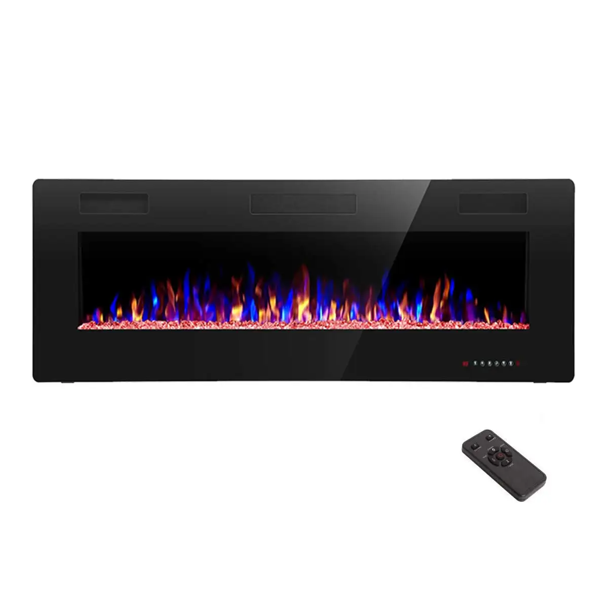 Wholesale Indoor Wall Mounted Thin 3d Led Decoration Flame Stoves Electric Fireplace Heater