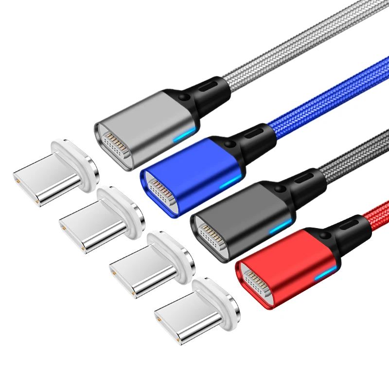 
Popular sale magnetic charging cables A02M11 3 in 1 mobile phone accessories 7 Pin charging cables quick charge 