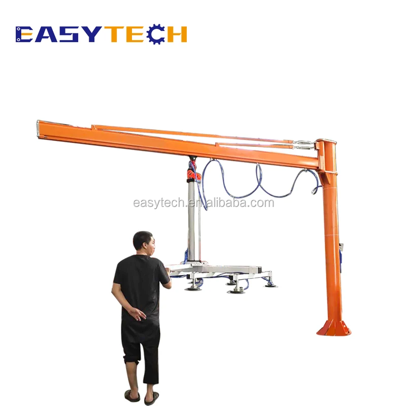 300kg Jib Crane type vacuum lifter for workshop loading lifting sheet metal MDF plate