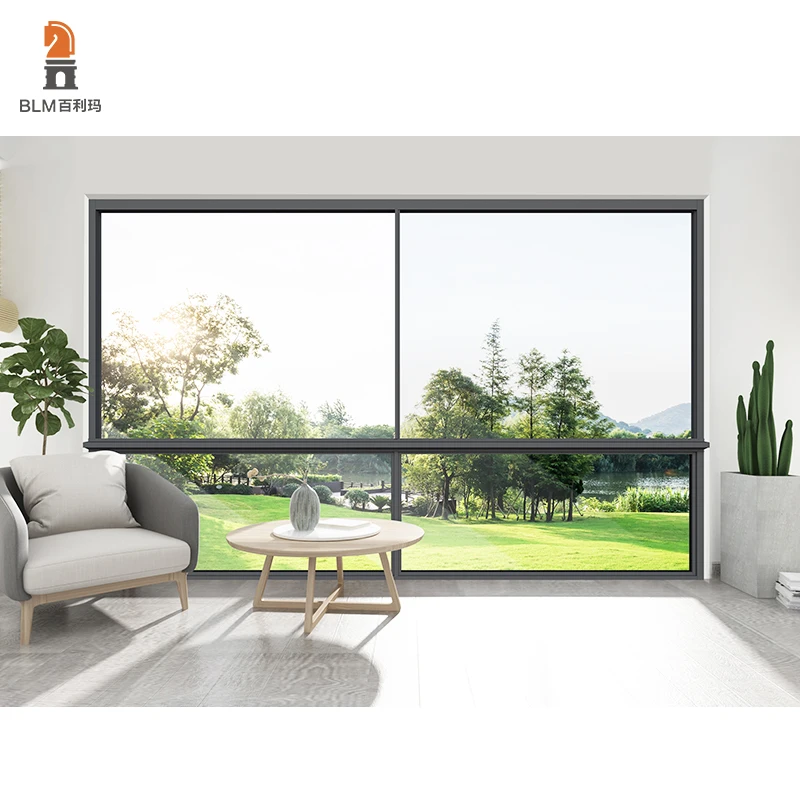 Best hurricane impact windows Modern Ultra-Slim Aluminum Sliding Glass Windows Modern Slim Frame Sliding Window