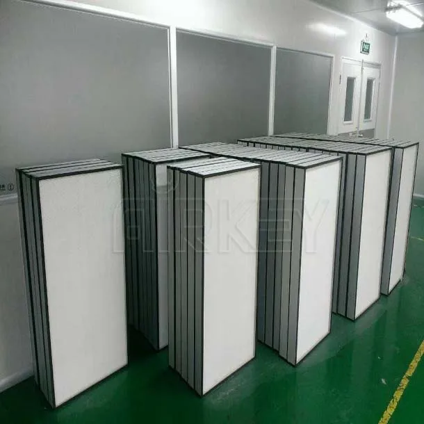 Air Filter with V-Bank Type Medium Efficiency for HVAC System Electronic Cleanroom Laboratory and Gas Turbine System