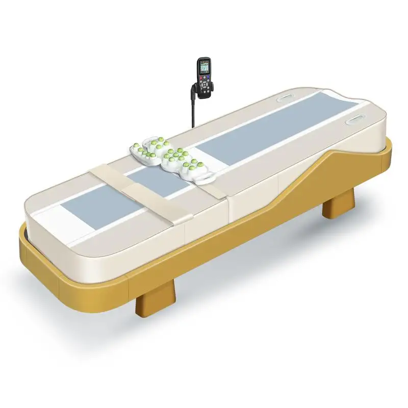 Arm Vibration Function Whole Body Moving And Rolling Heat Jade Stone Portable Electric Massage Bed