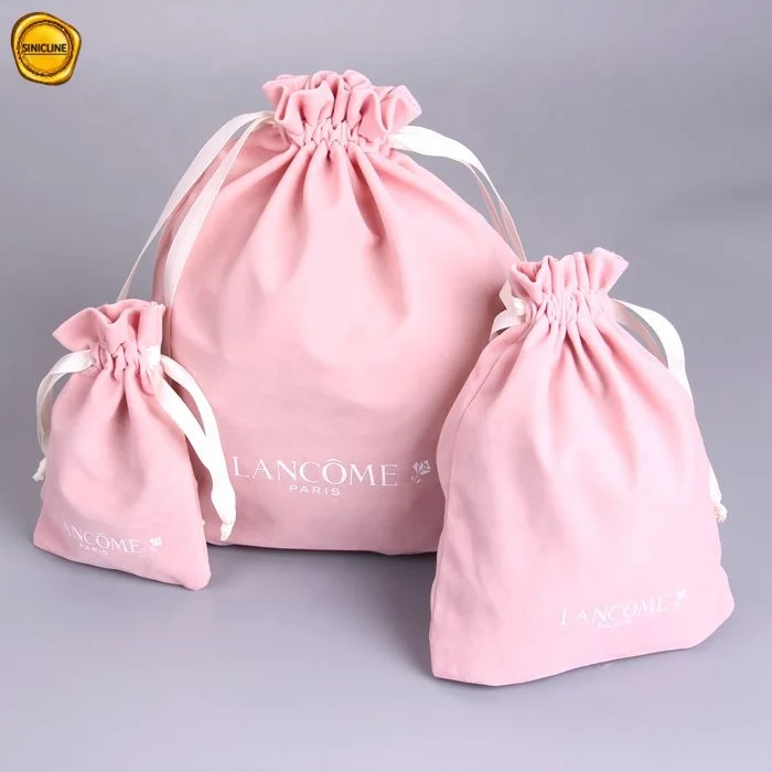 Sinicline уход за кожей мягкая на ощупь упаковка одежды пользовательский бренд Логотип Печатный бархатный чехол