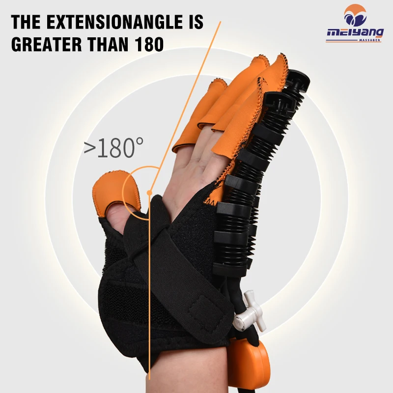 Meiyang New Trendy Hand Massager With Heating Rehabilitation Robot Gloves Finger Trainer For Stroke