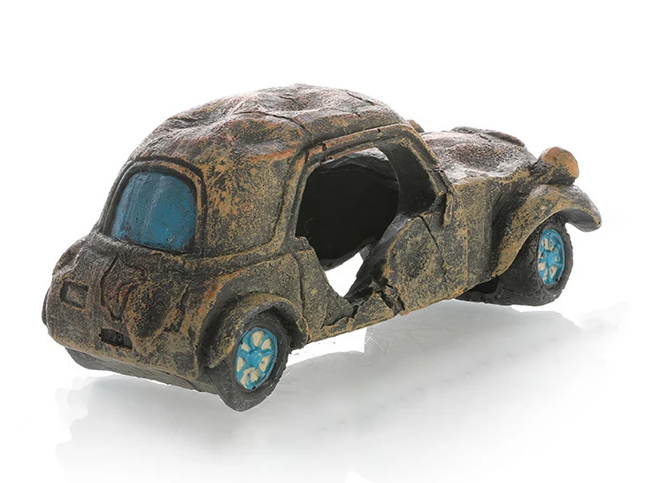 Aquarium Decoration Resin Ornaments Car Wreck Ornament Resin Decoration
