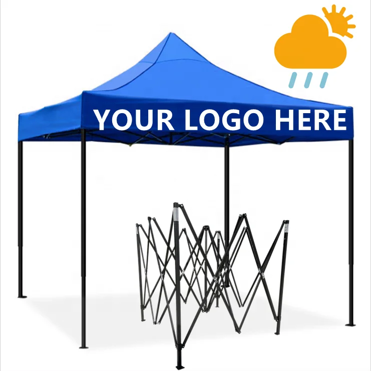 10x10 Quick Foldable PVC Coating Waterproof Outdoor Sun Instant Shelter Advertising Heavy Duty Pop Up Gazebo Tent